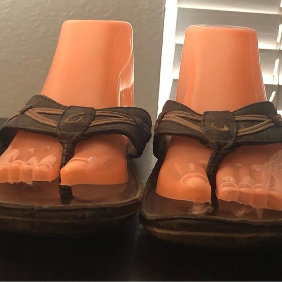 Olukai Ohana Men’s Brown Java Thong flip flops Beach Sandals Size 8 - Picture 2 of 11
